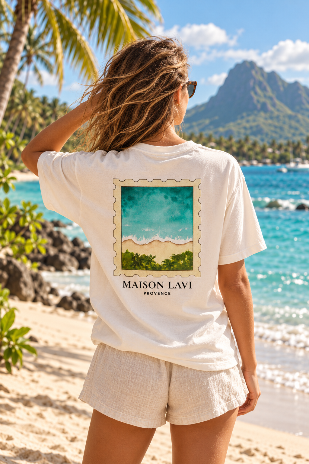 T-shirt Plage Tropicale